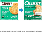 Quest Nutrition White Chocolate Macadamia Cookie, 15g Protein, 1g Sugar, 2g Net Carbs, Keto Friendly, High Protein, Low Carb; 12 Count (Pack of 2)