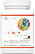 Youtheory Collagen Powder - Hydrolyzed Collagen Peptides with Vitamin C - Supports Healthy Bones, Joints & Immune System* - Chocolate - 10 oz (10-Day Supply)