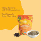 Premium 5-in-1 1100mg Turmeric Curcumin with Black Pepper for Maximized Bioavailability, Plus Boswellia & White Willow. USDA Organic Joint Support, Made in the USA and 3rd Party Tested. 90 Ct.