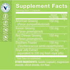 The Vitamin Shoppe Ginseng - Energy Support, Mental Clarity & Adaptogenic Wellness (120 Capsules)