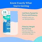 Further Food Unflavored Marine Collagen Peptides Powder, Wild-Caught Sustainably Sourced Fish, Hydrolyzed Type 1, 2 & 3, 12g Protein, 5.93 Oz
