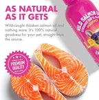 Wild Alaskan Salmon Oil for Dogs & Cats - Pure Fish Omega 3 6 9 Liquid EPA DHA Fatty Acids - Skin & Coat Supplement - Supports Joint Function, Brain, Eye, Immune & Heart Health - Made in USA 32 oz