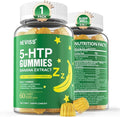 1Pack 5-HTP 400MG Gummies + GABA - Melatonin Free - Relaxation Gummies with Banana Extract, L-Theanine, Turmeric, L-Tryptophan, Vitamin D3 for Healthy Rest Cycle,Circadian Rhythm, Brain & Muscle Relax