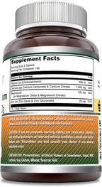 Amazing Formulas Calcium Magnesium Zinc D3 - 300 Tablets Per Bottle Supplement (Calcium 1000mg - Magnesium 400mg - Zinc 25mg Plus Vitamin D3 600 IU - Per Serving of 3 Tablets)