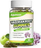 Valerian Root Gummies 2000mg, Valerian Root Extract for Relaxation & Mood Support, Herbal Supplement for Kids & Adults, Vegan, Apple Flavor, 60 Count