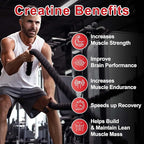 Creatine Monohydrate Gummies 5600mg for Men & Women, 120 CT Chewable Creatine Gummies for Muscle Support, Energy Boost, 5.6g of Creatine Monohydrate per Serving - Sugar Free, Vegan (Cherry Flavor)