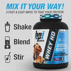 BPI Sports Whey HD Ultra Premium Protein Powder Isolate | Workout Whey Protein Powder for Men & Women for Muscle Gain | Milk Protein Concentrates | Blueberry Muffin, 4.07 Pound