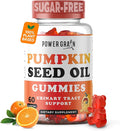 Sugar-Free Pumpkin Seed Gummies – 4000mg/Serving – Hair Growth, Youthful Skin & Prostate Support – Immune & Urinary Tract Support-Natural Source of Essential Fatty Acids