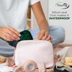 Travel Pill Organizer - Durable, Watertight Pill Case Travel Size with 4 Compartments - Compact Pill Travel Case for Vitamins, Supplements, Medicine - Travel Pill Container for Purse (Green)