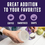 16oz Bone Broth Powder with Grass Fed Collagen Peptides - Unflavoured, Zero Carb, Dairy Free, No Additives, No Fillers - Natural Source Type I and III - Grass Fed Bone Broth Collagen Powder