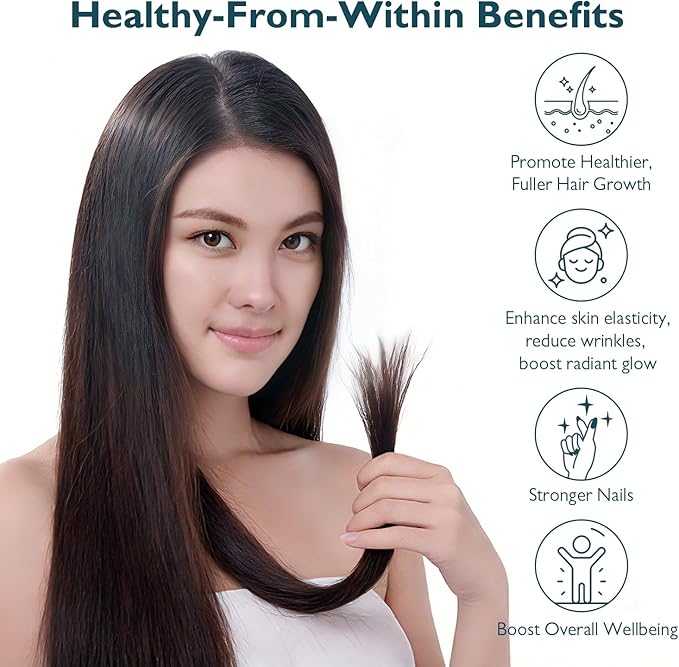 Hair Skin and Nails Biotin Gummies, Supports Hair Growth, Healthy Skin & Stronger Nails, Vegan Hair Vitamins for Women & Men, 30 Day Supply, Raspberry, 60 Count