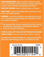 The Vitamin Shoppe Digestive Enzymes - Complete Multi-Enzyme Formula | Protein Fat Carb Digestion | 100 Tablets | Plant-Based