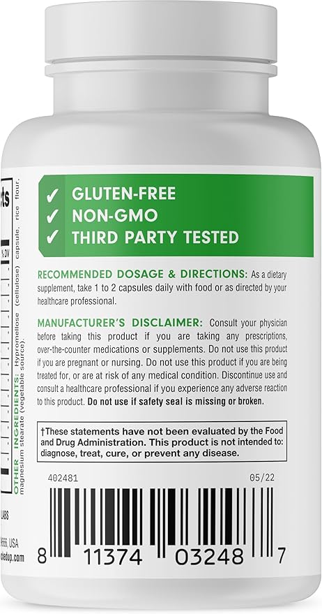 Bucked Up Digestive Enzymes (1500 mg), Essentials (60 Servings, 120 Capsules)