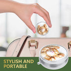 Nipichsha Pill Box, Small Pill Case for Purse & Pocket, Cute Travel Medicine Organizer, Portable Medicine Container Holder to Hold Vitamins, Medication, Fish Oil & Supplement,Cute Cat