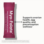 Fairhaven Health Folate and Myo Inositol Powder for Women - 1 Per Day, Female Fertility Supplement, Ovarian Health and Egg Quality - 2000 mg Myo-Inositol and 333 mcg Methylfolate – 30 Stick Packs