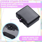 6 Packs Pocket Tiny Pill Case Single Daily Small Pill Container Travel Medicine Holder Cute Portable Personal Medicine Dispensers Organizers for Purse Pills Vitamin Supplements(Assorted Color)