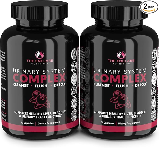 THE ENCLARE NUTRITION D Mannose Capsules|1000mg with Cranberry Pills for Women & Men, Hibiscus & Dandelion. Fast-Acting Urinary Tract Health, Bladder Control, Liver Support, Kidney Cleanse & Detox(2)