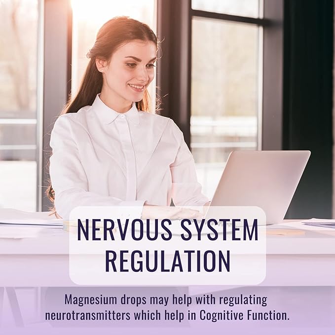 Magnesium Glycinate Supplement, Magnesium Liquid Drops with Magnesium Glycinate 500mg Vitamin B6, Ashwagandha, L - Theanine, Chamomile -Support Stress Relief, Bone, Muscle, Mood Vegan