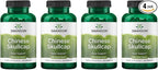 Swanson Chinese Skullcap - Herbal Supplement Promoting Relaxation & Sleep Support - Flavonoid Formula to Help Soothe Nerves - (90 Capsules, 400mg Each,) (4 Pack)