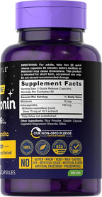 Carlyle Melatonin 10mg | 120 Capsules | with Ashwagandha | Triple Strength Formula | Non-GMO, Gluten Free Supplement