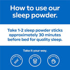 Dream Water Sleep Aid Powder; Melatonin 5mg, GABA, 5-HTP; Natural Flavors; Helps You to Fall Asleep, Fast, and Wake Refreshed; Snoozeberry, 30-Count.