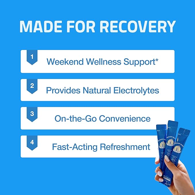 TO. AM Recovery Boost Jelly Stick | Better Mornings After Every Night Out | Korean Pear 10,000mg + DHM 1,000mg | Liver Support + Electrolytes | Pre & Post Drink | Made in Korea | 10 Count