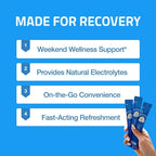 TO. AM Recovery Boost Jelly Stick | Better Mornings After Every Night Out | Korean Pear 10,000mg + DHM 1,000mg | Liver Support + Electrolytes | Pre & Post Drink | Made in Korea | 10 Count
