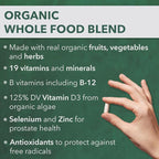 PlantFusion Organic Multivitamin for Women with Iron, One Daily Vegan Multivitamin with Plant Based B12, D3 & Whole Food Blend for Energy & Immune Support - 30 Tablets (1 Month Supply)