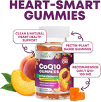 CoQ10 Gummies for Adults - Coenzyme Q10 100mg Per Serving - 3X Strength, High Absorption Antioxidant Supplement for Heart Health Support & Energy Production - Co Q10 (Coq 10) Supplements - 60 Gummies