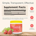 Universal U Creatine Monohydrate for Women - Flavored Creatine Powder, Female Strength, Energy, Lean Muscle Support and Recovery Supplement, No Bloat, No Bulk, 5g Per Serving, 30 Servings, Strawberry