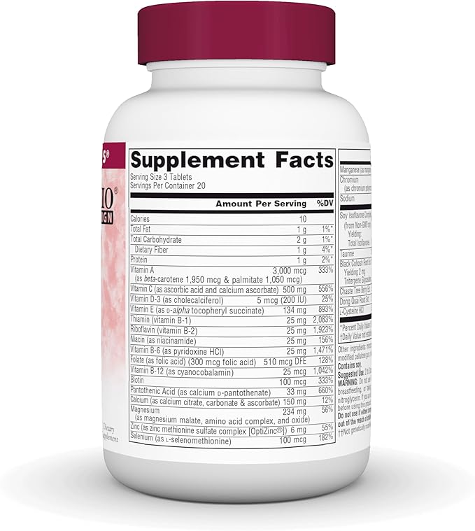 Source Naturals Menopause Multiple, Non-GMO Soy - Bio-Aligned Formula - 60 Tablets