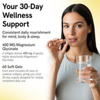 Magnesium Glycinate Gummies 400mg - Sleep Gummies for Kids & Adults - Magnesium Glycinate Chewable High Absorption for Muscle Recovery, Better Sleep & Relaxation (Magnesium Glycinate Softgels)