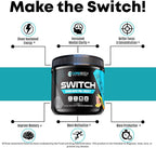 Switch, Brain Boosting Nootropic Energy Supplement Powder - Made in USA - Alpha GPC, NALT, Ashwagandha, Sugar Free Energy, Keto, Increase Mental Focus & Cognitive Function, Enhances Mood & Memory