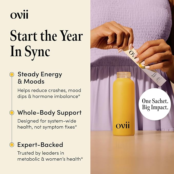 Ovii Ovarian Support for Women: Hormonal & Metabolic Balance - 40:1 Myo-Inositol + Reducose® + Vitamin D + Biotin - Supports Cycle Regularity & Healthy Ovulation & Healthy Metabolism, 30 Ct