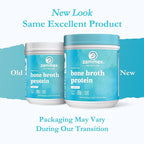 Zammex Bone Broth Protein Powder, Pure Grass Fed Beef, Vanilla Protein Powder,Hydrolyzed Collagen Supplement for Healthy Skin,Nails,Hair,Joints, Non-GMO,Gluten Free, Great in Shakes