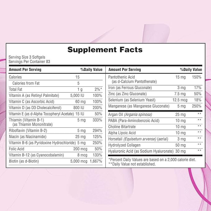 Nature's Bounty Hair, Skin and Nails, 250 Softgels