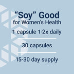 Life Extension Soy Isoflavones, Heart, Bone & Cellular Health Support for Post-menopausal Women, Gluten-Free, Non-GMO, Vegetarian, 30 Capsules