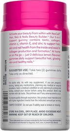 NeoCell Hair Skin and Nails Gummies | 60 Count | Collagen Peptides Plus Biotin | with Vitamins C and E | Advanced Beauty Builder Formula | for Women and Men