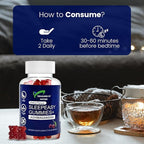 Sleep Easy Gummies Melatonin Free Nighttime Relaxation Aid with Ashwagandha, Magnesium Citrate & L-Theanine Calming Stress Relief Supplement | Gluten-Free | Non-Habit Forming