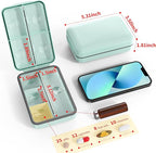 Restree Weekly Pill Organizer 8 Compartment, [Triple Seal Magnetic Lock] Travel Pill Case with Labels & Inner Lid, Moisture Proof for Vitamins, Fish Oil, Supplements, Daily Meds – 7+1 Large (Green)