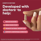 Physician's CHOICE Digestive Enzymes for Bloating & Digestion - 16 Enzymes with Organic Prebiotics & Probiotics for Gut & Digestive Health - Meal Time Discomfort Relief - Dual Action Support - 60 CT