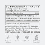 Japanese Longevity Supplement | Black Vinegar (Kurozu) & Okinawa Fermented Rice Extract (Moromisu) | Supports Energy, Healthy Aging & Overnight Recovery | 10 Servings (60 Softgels) | Trial Size