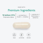 Vitanica FemEcology, Vaginal and Intestinal Probiotic Support, Vegetarian, 30 Capsules