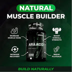 Enhanced Labs Arachidonic Acid (ARA) Muscle Building Supplement,1400 mg, 30 Servings, 120 Veg Capsules, Omega 6 for Strength & Lean Mass, Rice Bran Oil, Third Party Tested