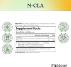 Fit & Lean N-CLA, Weight Loss Supplement, Reduces Belly Fat Better Than CLA, Boost Metabolism, Supports Lean Muscle, Stimulant Free, Non Conjugated Linoleic Acid, 120 Servings (Packaging May Vary)