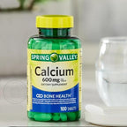 Spring Valley Calcium 600 mg, 100 Tablets | Calcium Supplement 600 mg | Calcium Supplement + STS Sticker.