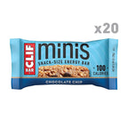 CLIF BAR Minis - Chocolate Chip - Made with Organic Oats - 4g Protein - Non-GMO - Plant Based - Snack-Size Energy Bars - 0.99 oz. (20 Pack)
