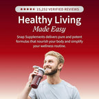 Snap Supplements Organic Beet Root Powder Nitric Oxide Supplement for Men & Women, Red Spinach & Pomegranate, Supports Healthy Energy & Blood Pressure Already in Normal Range, 30 Servings, Cherry Lime