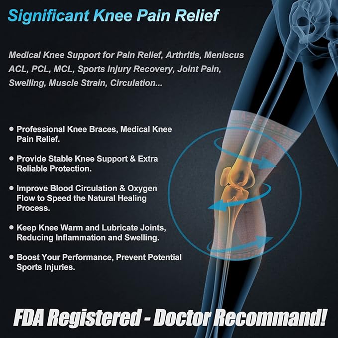 NEENCA Professional Knee Brace for Pain Relief, Medical Knee Support with Patella Pad & Side Stabilizers, Compression Knee Sleeve for Meniscus Tear, ACL, Joint Pain, Runner, Workout (Pink Gray, XS)
