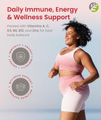 BariSlim Advanced Bariatric Multivitamin Gummies - Specially Formulated Bariatric Vitamins for Patients After Weight Loss Surgery - Supports Energy & Immune Health | Raspberry (90 Vegan Gummies)